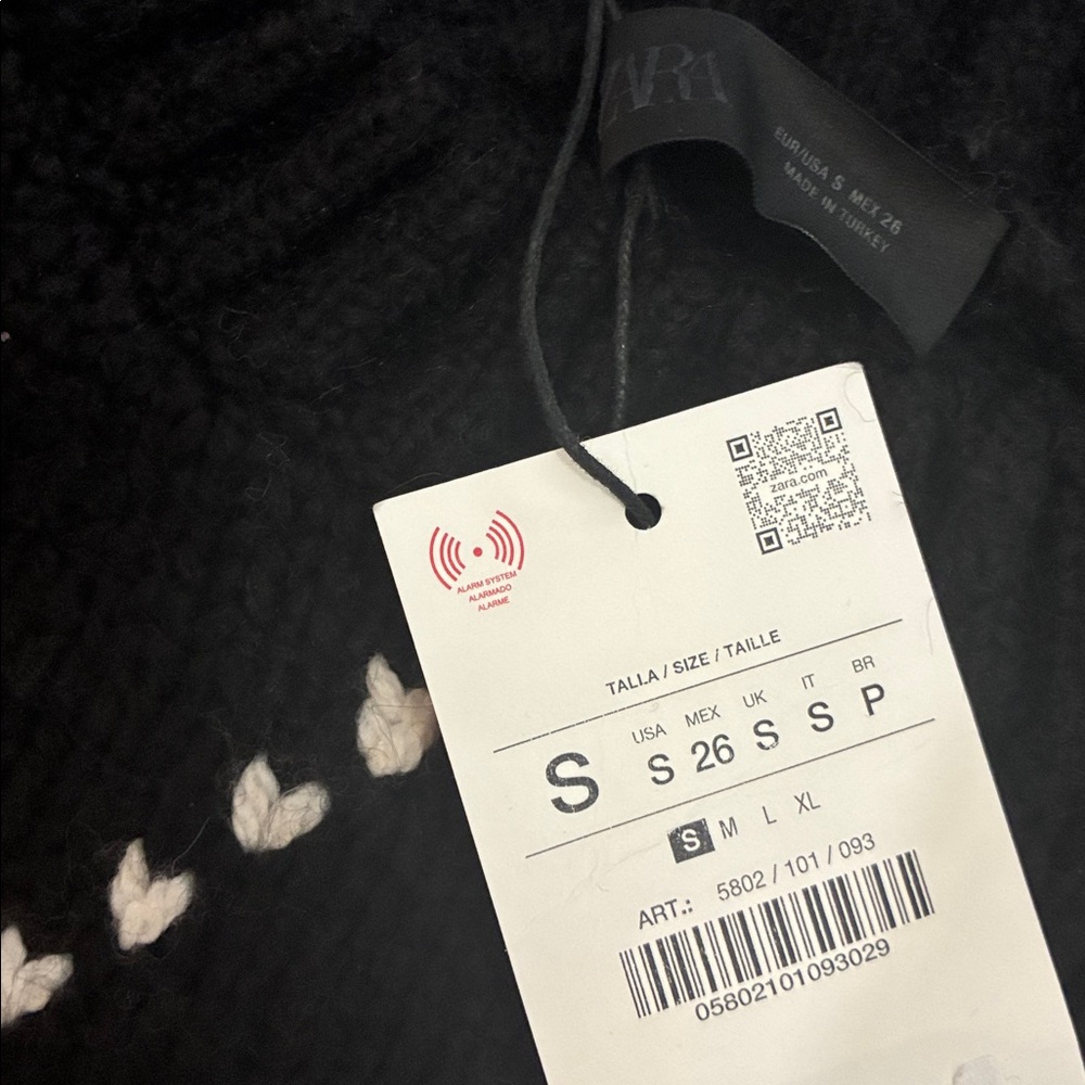 Zara NWT diamond knit wool blend jumper sweater 5802/101 - Picture 10 of 10